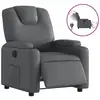 Image de Vidaxl fauteuil inclinable électrique gris similicuir