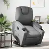 Image de Fauteuil Inclinable Gris Similicuir Vidaxl