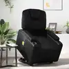 Image de Fauteuil Inclinable De Massage Noir Similicuir Vidaxl