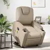 Image de Fauteuil Inclinable De Massage Cappuccino Similicuir Vidaxl