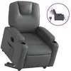 Image de Vidaxl fauteuil inclinable électrique gris similicuir