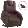 Image de Fauteuil Inclinable De Massage Électrique Marron Similicuir Vidaxl