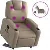 Image de Fauteuil Inclinable De Massage Électrique Cappuccino Similicuir Vidaxl