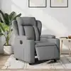 Image de Fauteuil Inclinable Électrique Gris Clair Tissu Vidaxl