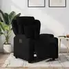 Image de Fauteuil Inclinable Électrique Noir Tissu Vidaxl