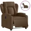 Image de Vidaxl fauteuil inclinable électrique marron tissu