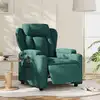 Image de Fauteuil Inclinable Électrique Vert Foncé Tissu Vidaxl