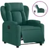 Image de Vidaxl fauteuil inclinable électrique vert foncé tissu