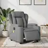 Image de Fauteuil Inclinable De Massage Électrique Gris Foncé Tissu Vidaxl
