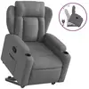 Image de Vidaxl fauteuil inclinable gris foncé tissu