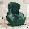 Image de Fauteuil Inclinable Vert Foncé Tissu Vidaxl