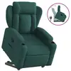 Image de Vidaxl fauteuil inclinable vert foncé tissu