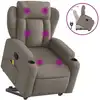 Image de Fauteuil Inclinable De Massage Taupe Tissu Vidaxl