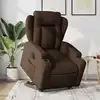 Image de Fauteuil Inclinable Électrique Marron Tissu Vidaxl