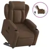 Image de Vidaxl fauteuil inclinable électrique marron tissu