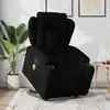 Image de Fauteuil Inclinable De Massage Électrique Noir Tissu Vidaxl