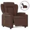 Image de Vidaxl fauteuil inclinable électrique marron similicuir