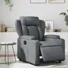 Image de Fauteuil Inclinable Électrique Gris Similicuir Vidaxl