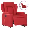 Image de Vidaxl fauteuil inclinable électrique rouge similicuir