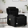Image de Fauteuil De Massage Inclinable Électrique Noir Similicuir Vidaxl