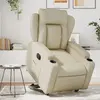 Image de Fauteuil Inclinable Crème Similicuir Vidaxl