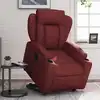 Image de Fauteuil Inclinable Rouge Bordeaux Similicuir Vidaxl