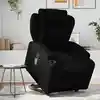 Image de Fauteuil Inclinable De Massage Noir Similicuir Vidaxl