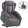 Image de Vidaxl fauteuil inclinable de massage gris similicuir