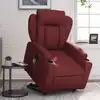Image de Fauteuil Inclinable De Massage Rouge Bordeaux Similicuir Vidaxl