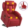 Image de Vidaxl fauteuil inclinable de massage rouge similicuir