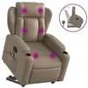 Image de Vidaxl fauteuil inclinable de massage cappuccino similicuir