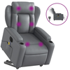 Image de Vidaxl fauteuil inclinable de massage électrique gris similicuir