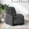 Image de Fauteuil Inclinable Électrique Gris Foncé Tissu Vidaxl