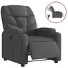 Image de Vidaxl fauteuil inclinable électrique noir tissu