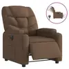 Image de Vidaxl fauteuil inclinable électrique marron tissu