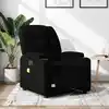 Image de Fauteuil De Massage Inclinable Électrique Noir Tissu Vidaxl