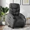 Image de Fauteuil Inclinable Gris Foncé Tissu Vidaxl