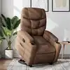 Image de Fauteuil Inclinable Marron Tissu Vidaxl