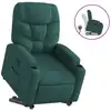 Image de Fauteuil Inclinable Vert Foncé Tissu Vidaxl