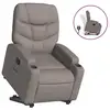 Image de Vidaxl fauteuil inclinable taupe tissu