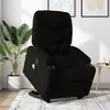 Image de Fauteuil De Massage Inclinable Noir Tissu Vidaxl