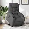 Image de Fauteuil Inclinable Électrique Gris Foncé Tissu Vidaxl