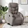 Image de Fauteuil Inclinable Électrique Taupe Tissu Vidaxl