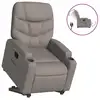 Image de Vidaxl fauteuil inclinable électrique taupe tissu