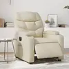 Image de Fauteuil Inclinable Électrique Crème Similicuir Vidaxl