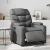 Image de Fauteuil Inclinable Électrique Gris Similicuir Vidaxl
