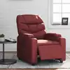 Image de Fauteuil Inclinable Électrique Rouge Bordeaux Similicuir Vidaxl
