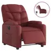 Image de Vidaxl fauteuil inclinable électrique rouge bordeaux similicuir