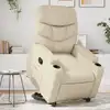 Image de Fauteuil Inclinable Crème Similicuir Vidaxl