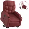 Image de Vidaxl fauteuil inclinable rouge bordeaux similicuir